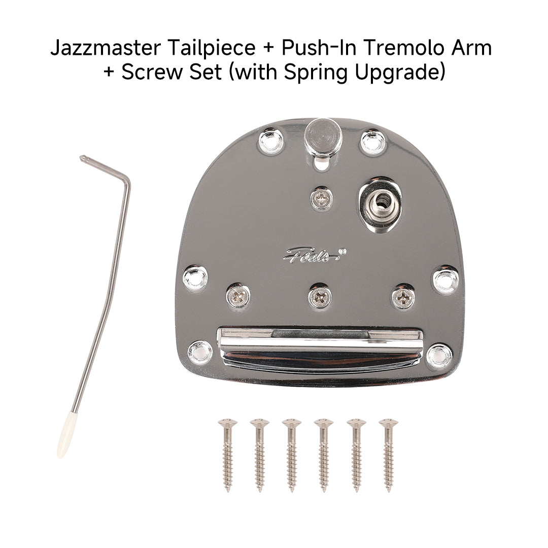 Foals FJM7 Jazzmaster/Jaguar Electric Guitar Tremolo System/Buzz Stop Tailpiece – Upgrade for Stable Tuning & Reduced String Buzz