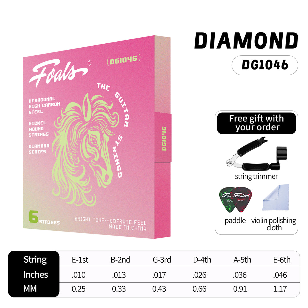 Foals Electric Guitar Strings - Multi-Layer Nano Coated Anti-Rust Full Set for Long-Lasting Tone and Durability