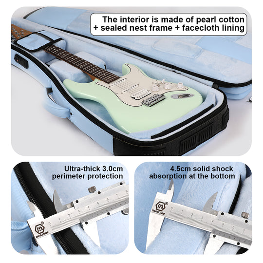 KINGKONG Series Guitar/Bass Case – Airline-Approved Heavy-Duty Hard Shell with Detachable Silent Wheels | Military-Grade Protection