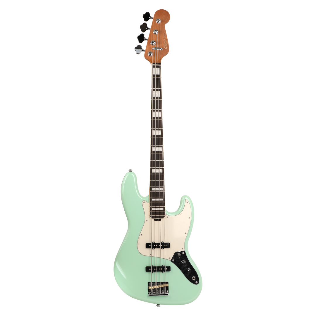 FOALS FJB6 Electric Bass | Ideal for Beginners | J-Style 4-String/5-String BASS |Dreamy Bubble Guitar Bag + Deluxe Accessories