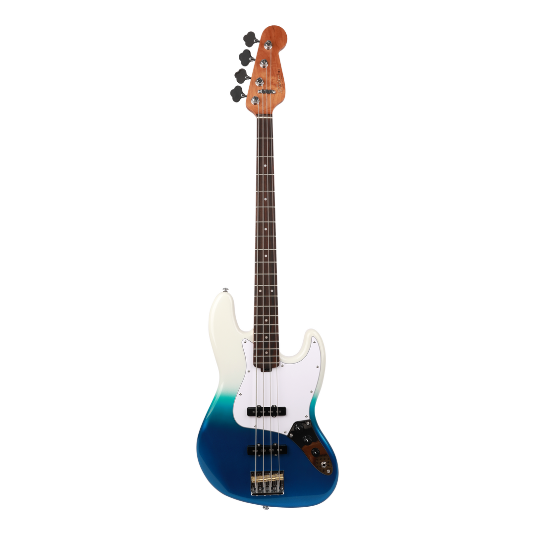 FOALS FJB5 Electric Bass Guitar | J-Style 4-String Bass for Beginners with Dream Bubble Gig Bag