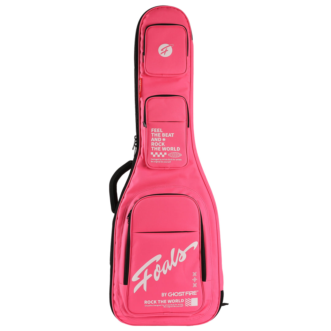 FOALS Dreamy Bubble Series Guitar Bag | Colorful Bass Guitar Case with Extra Thick Padding and Storage Space