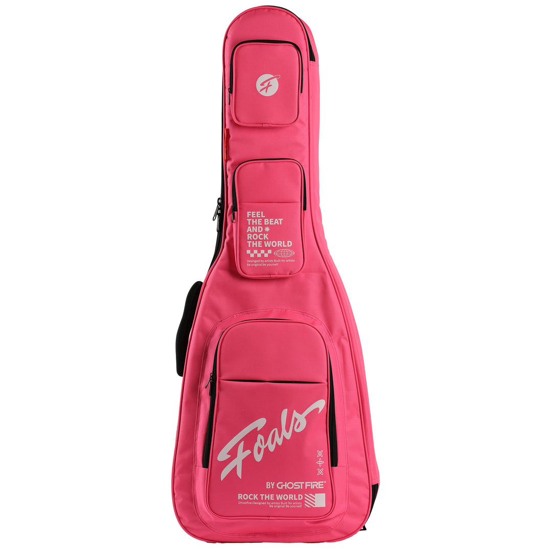 FOALS Dreamy Bubble Series Guitar Bag | Colorful Bass Guitar Case with Extra Thick Padding and Storage Space
