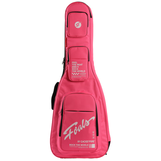 FOALS Dreamy Bubble Series Guitar Bag | Colorful Bass Guitar Case with Extra Thick Padding and Storage Space