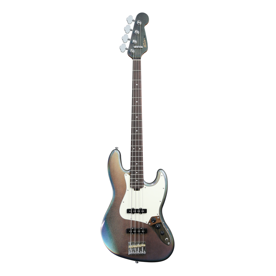 FOALS FJB5 Electric Bass Guitar | J-Style 4-String Bass for Beginners with Dream Bubble Gig Bag