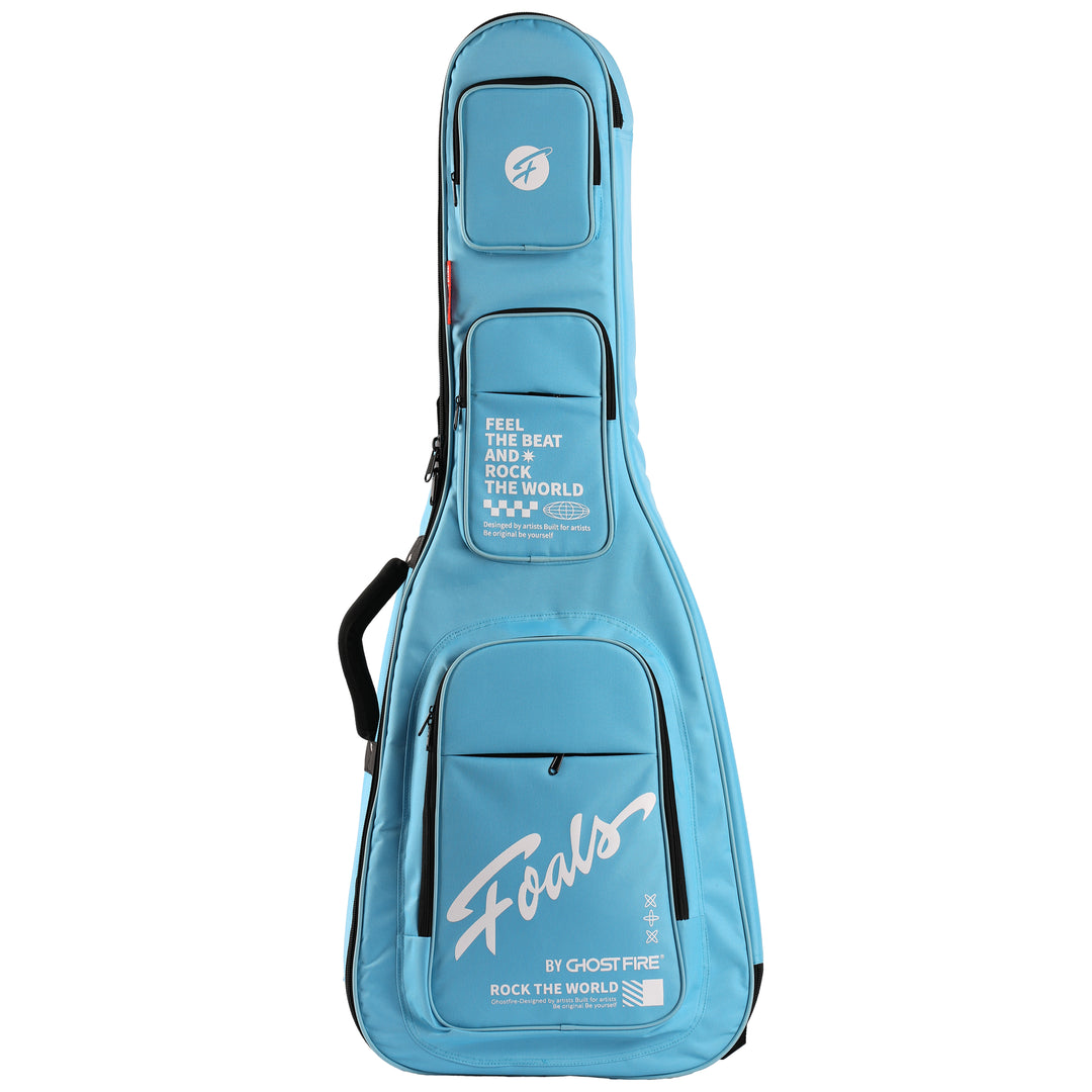 FOALS Dreamy Bubble Series Guitar Bag | Colorful Bass Guitar Case with Extra Thick Padding and Storage Space
