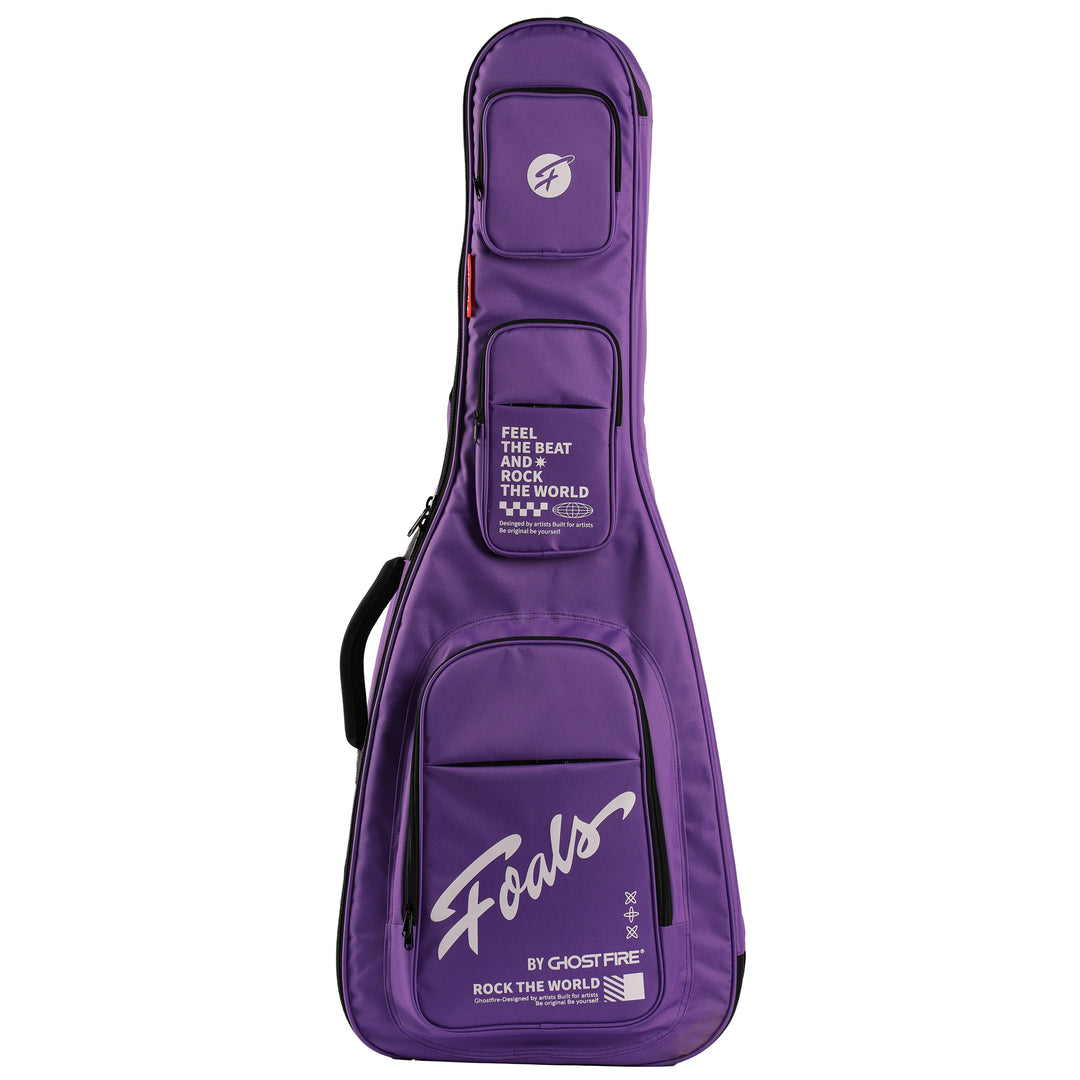 FOALS Dreamy Bubble Series Guitar Bag | Colorful Bass Guitar Case with Extra Thick Padding and Storage Space