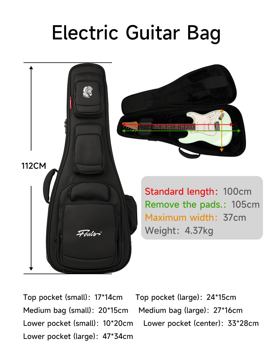 KINGKONG Series Guitar/Bass Case – Airline-Approved Heavy-Duty Hard Shell with Detachable Silent Wheels | Military-Grade Protection