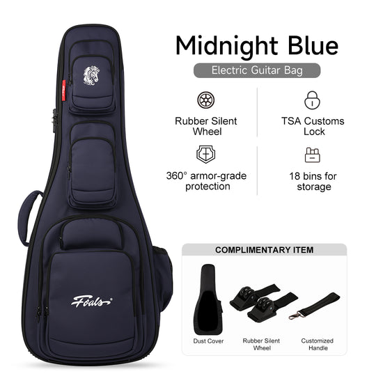 KINGKONG Series Guitar/Bass Case – Airline-Approved Heavy-Duty Hard Shell with Detachable Silent Wheels | 3-in-1 Backpack/Shoulder/Case Design | Military-Grade Protection (25kg Tested) | Free Global Shipping