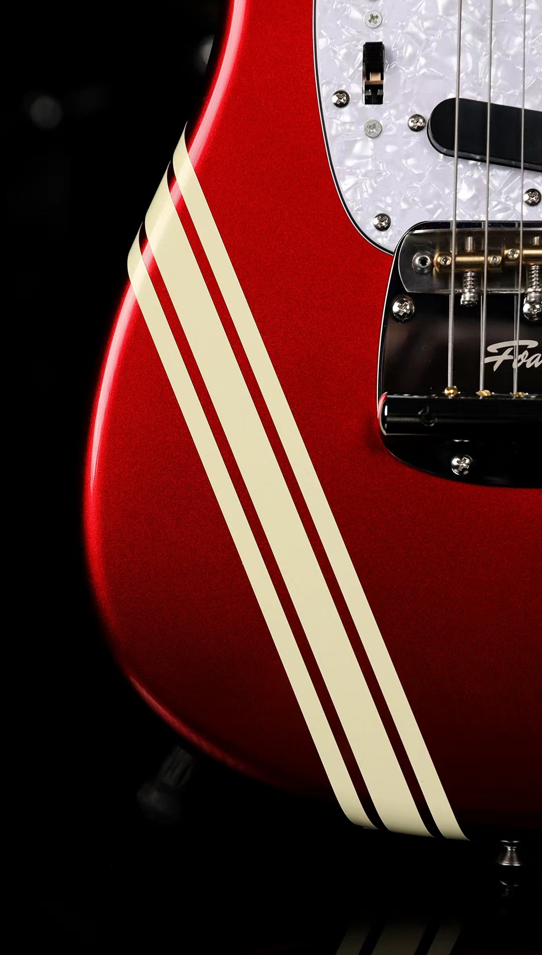 FOALS Competition Stripe Guitar PVC Decal | Peel & Stick Racing Stripe Sticker
