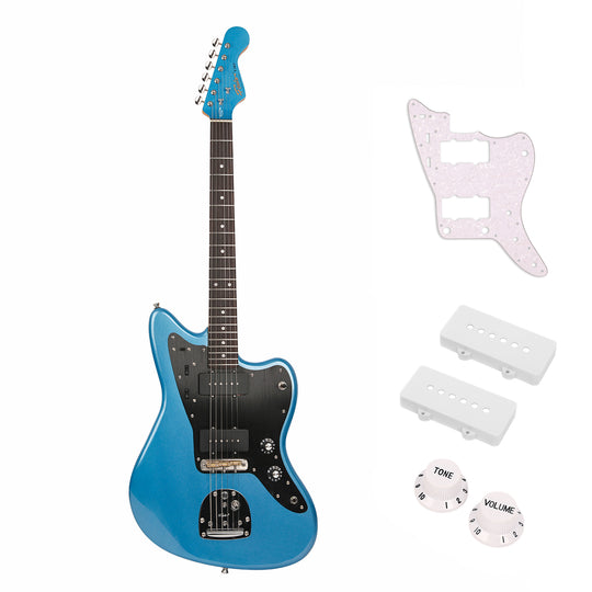 FOALS FJM7-MAX Offset Electric Guitar – Black Aluminum Pickguard | Autumn Special Edition