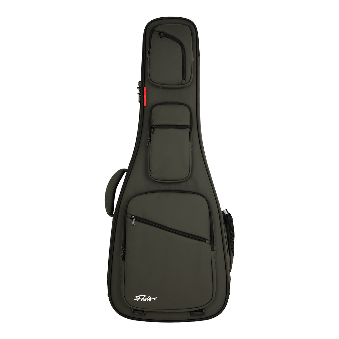 FOALS Armor Series Electric Guitar Travel Case with Wheels | Heavy-Duty Protective Gig Bag TSA lock