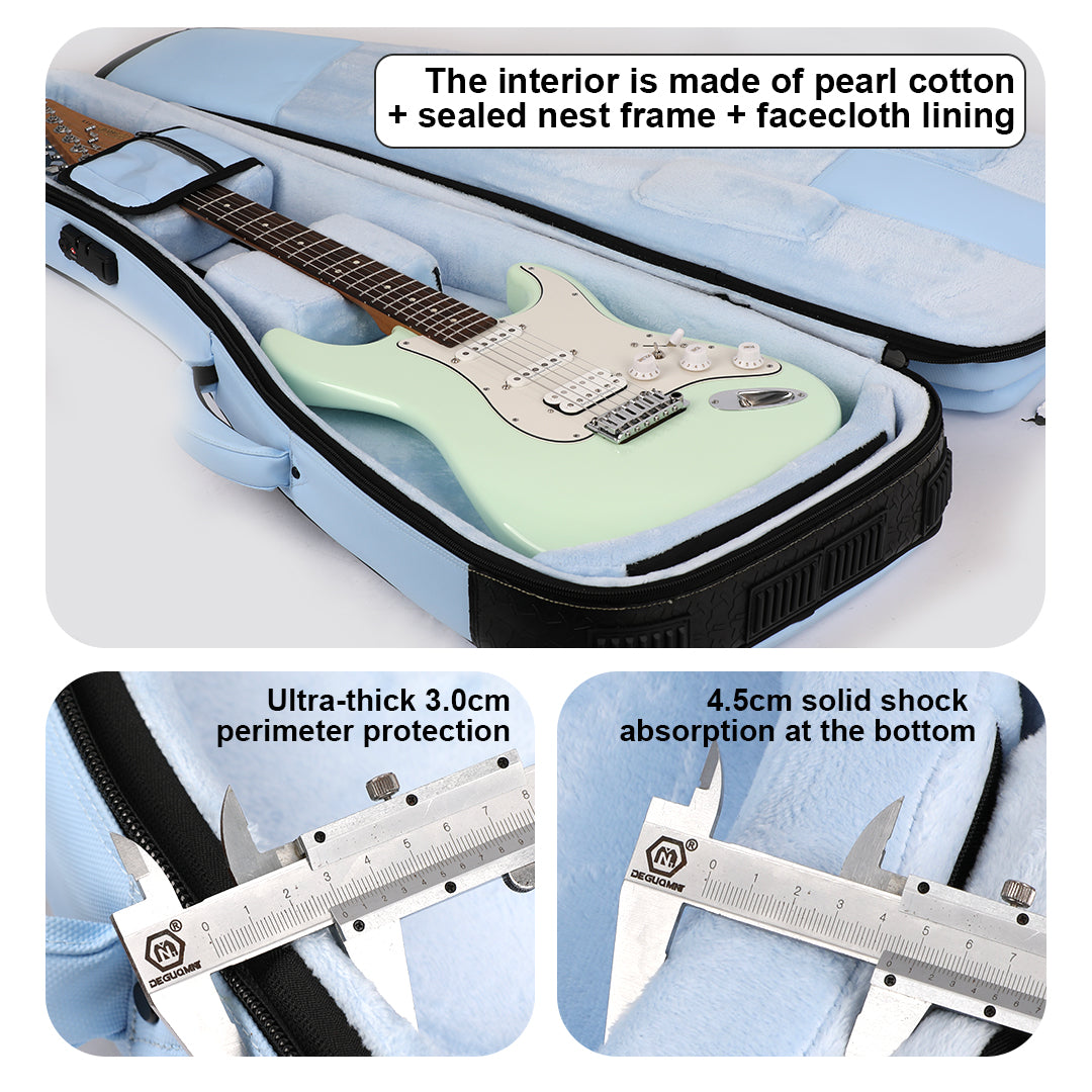 KINGKONG Series Guitar/Bass Case – Airline-Approved Heavy-Duty Hard Shell with Detachable Silent Wheels | 3-in-1 Backpack/Shoulder/Case Design | Military-Grade Protection (25kg Tested) | Free Global Shipping