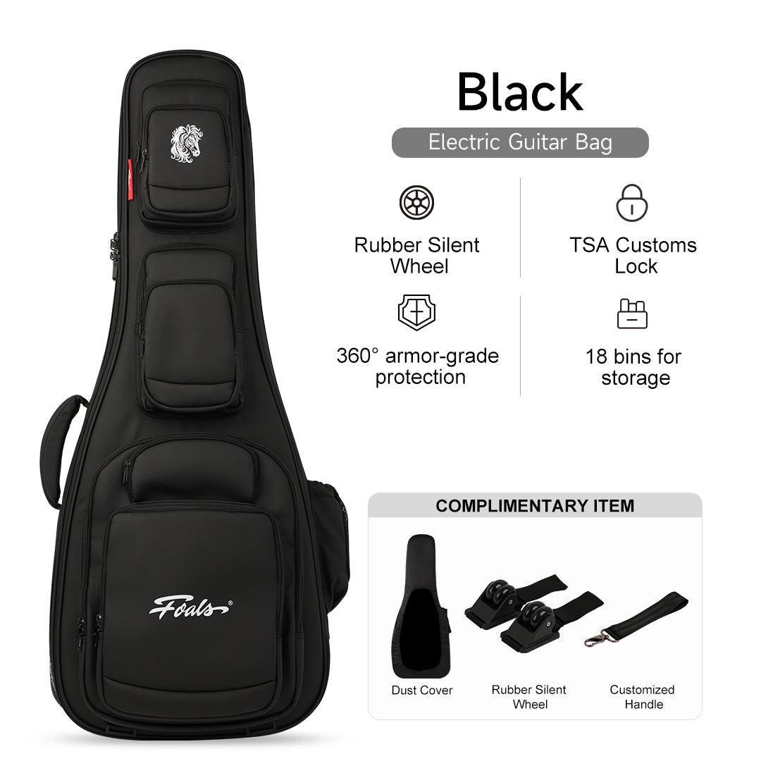 KINGKONG Series Guitar/Bass Case – Airline-Approved Heavy-Duty Hard Shell with Detachable Silent Wheels | 3-in-1 Backpack/Shoulder/Case Design | Military-Grade Protection (25kg Tested) | Free Global Shipping