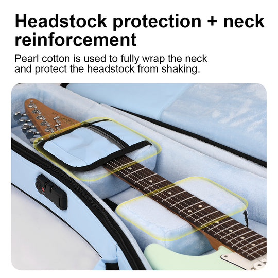KINGKONG Series Guitar/Bass Case – Airline-Approved Heavy-Duty Hard Shell with Detachable Silent Wheels | 3-in-1 Backpack/Shoulder/Case Design | Military-Grade Protection (25kg Tested) | Free Global Shipping