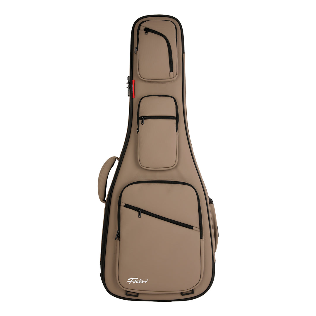 FOALS Armor Series Electric Guitar Travel Case with Wheels | Heavy-Duty Protective Gig Bag TSA lock