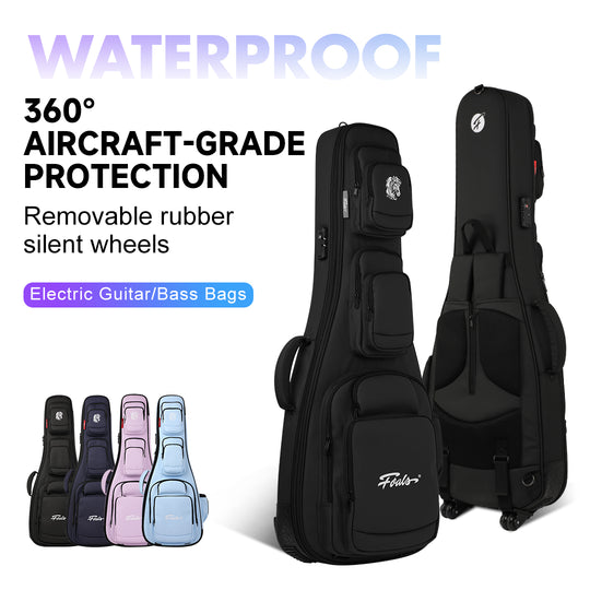 KINGKONG Series Guitar/Bass Case – Airline-Approved Heavy-Duty Hard Shell with Detachable Silent Wheels | 3-in-1 Backpack/Shoulder/Case Design | Military-Grade Protection (25kg Tested) | Free Global Shipping