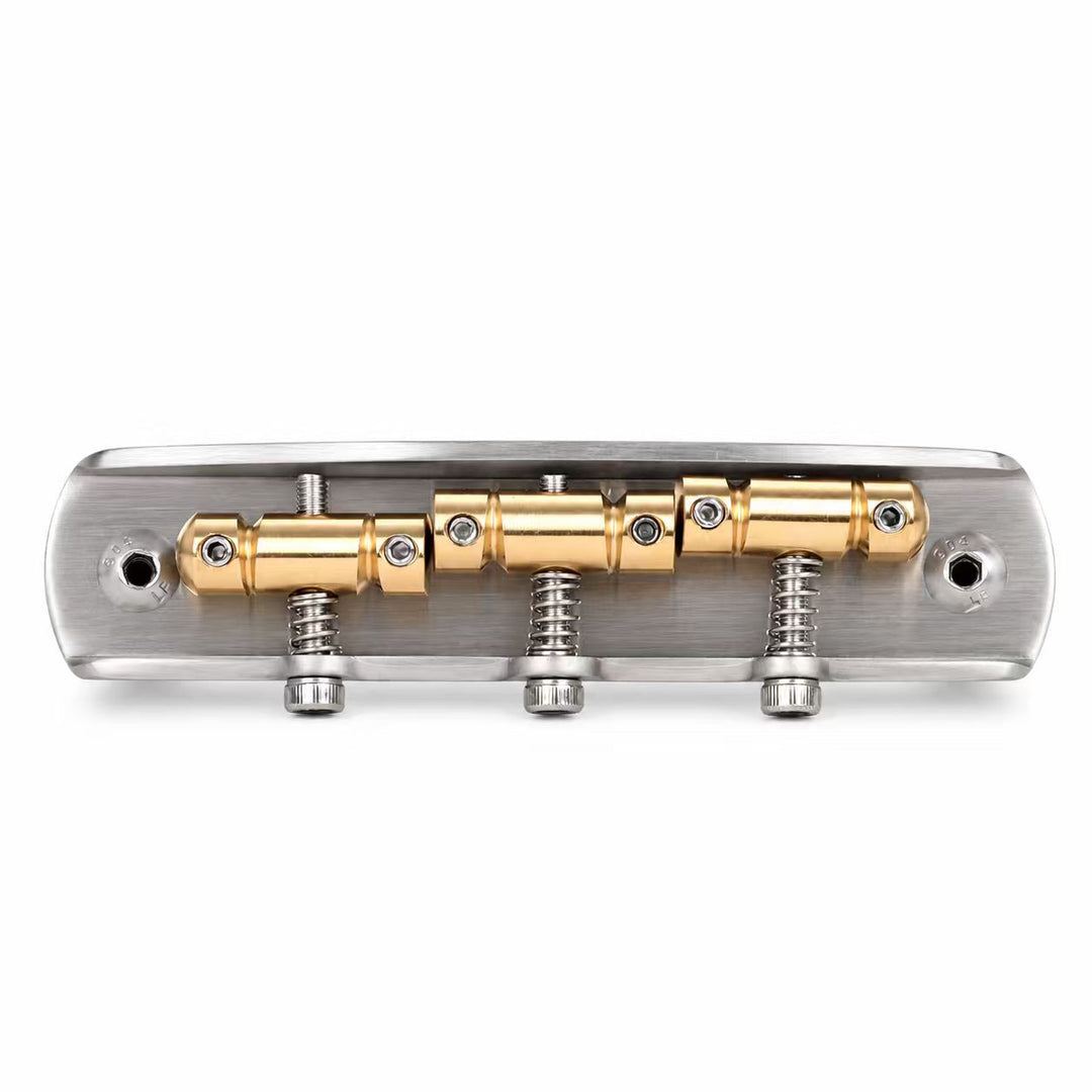 FOALS F4 Offset Guitar Bridge – Solid Brass Construction with Precision-Compensated Saddles for Enhanced Stability & Intonation