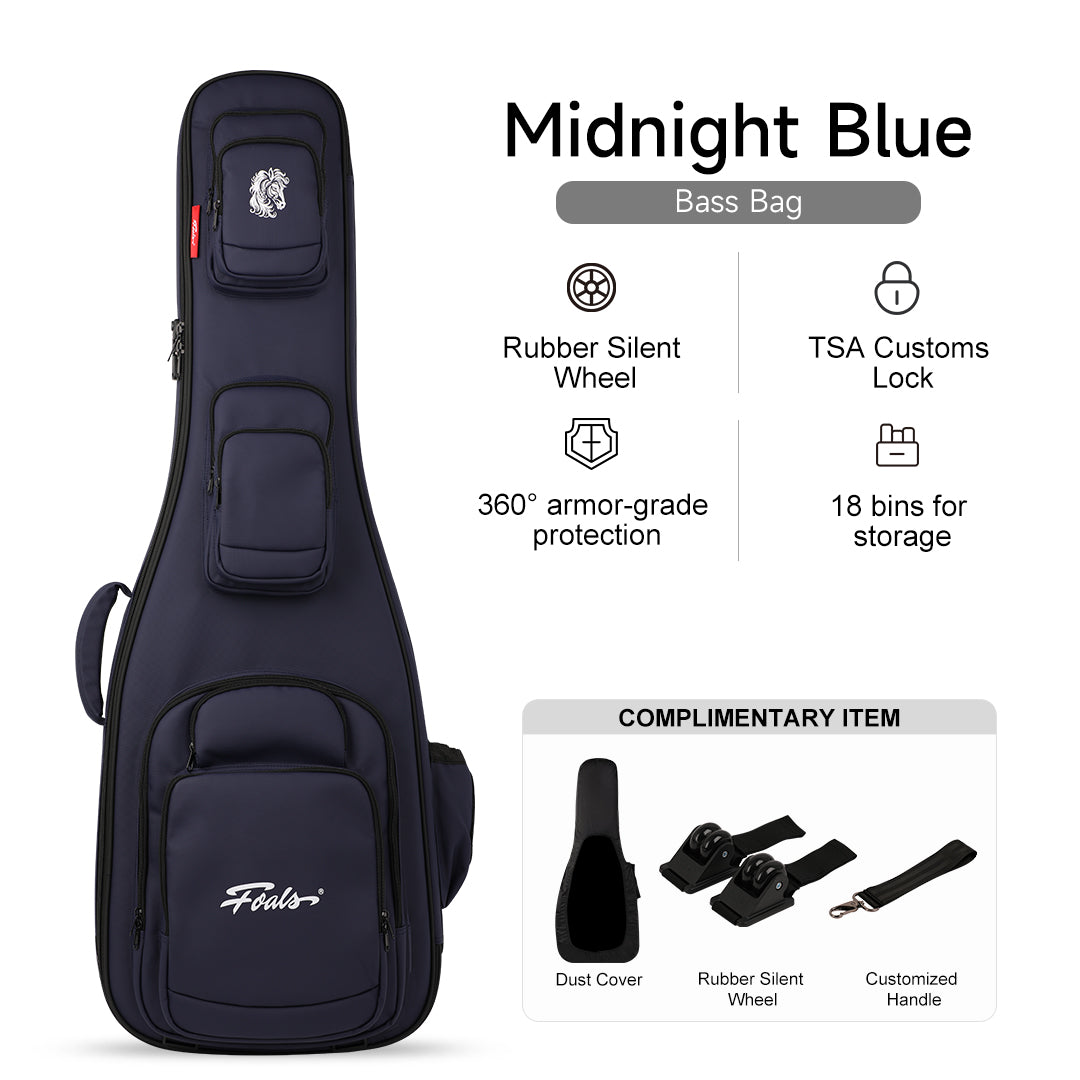 KINGKONG Series Guitar/Bass Case – Airline-Approved Heavy-Duty Hard Shell with Detachable Silent Wheels | 3-in-1 Backpack/Shoulder/Case Design | Military-Grade Protection (25kg Tested) | Free Global Shipping