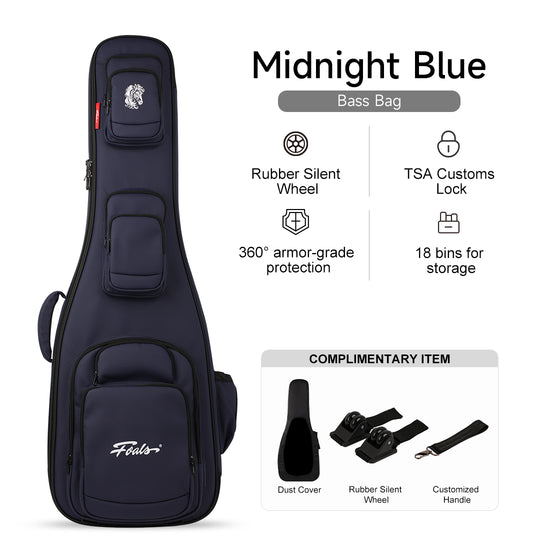 KINGKONG Series Guitar/Bass Case – Airline-Approved Heavy-Duty Hard Shell with Detachable Silent Wheels | 3-in-1 Backpack/Shoulder/Case Design | Military-Grade Protection (25kg Tested) | Free Global Shipping