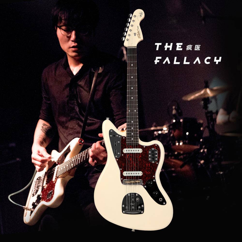 FOALS FJG7 Offset Electric Guitar – Classic Jaguar-Style Design, Dual-Pickup Configuration