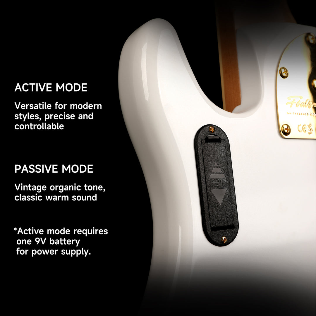 FOALS FJB6 5-String Electric Bass | Active/Passive Switching | Modern J-Style Bass Guitar