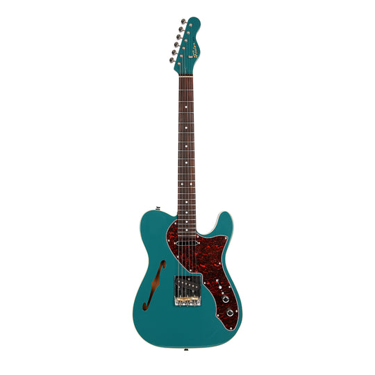 Foals FT7 T-Style Electric Guitar – 22 Fret Hollow Beginner to Pro Instrument with Vintage Tone & Locking Tuners