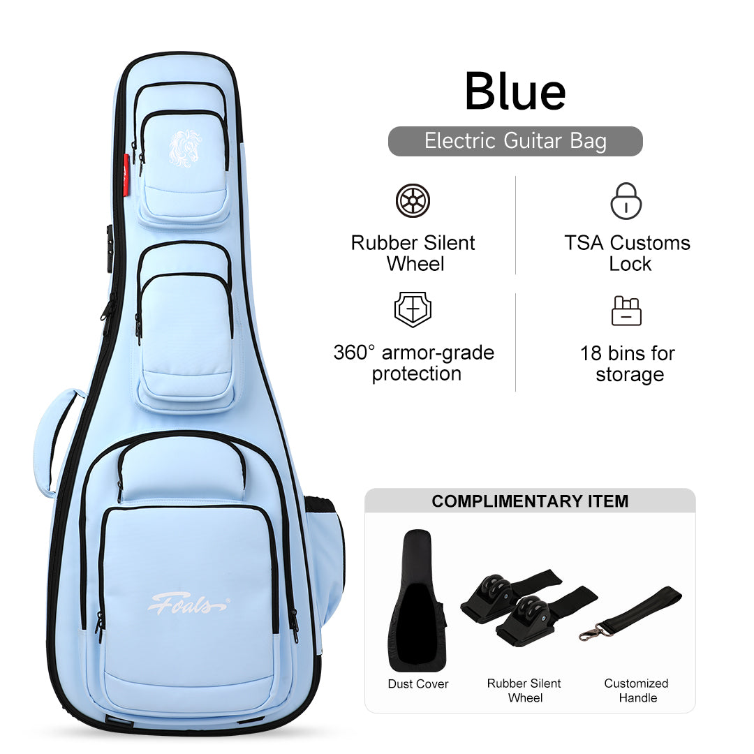 KINGKONG Series Guitar/Bass Case – Airline-Approved Heavy-Duty Hard Shell with Detachable Silent Wheels | 3-in-1 Backpack/Shoulder/Case Design | Military-Grade Protection (25kg Tested) | Free Global Shipping