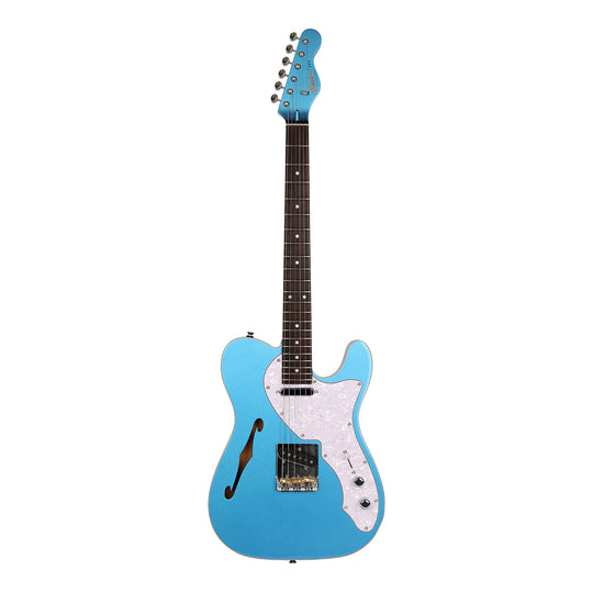Foals FT7 T-Style Electric Guitar – 22 Fret Hollow Beginner to Pro Instrument with Vintage Tone & Locking Tuners