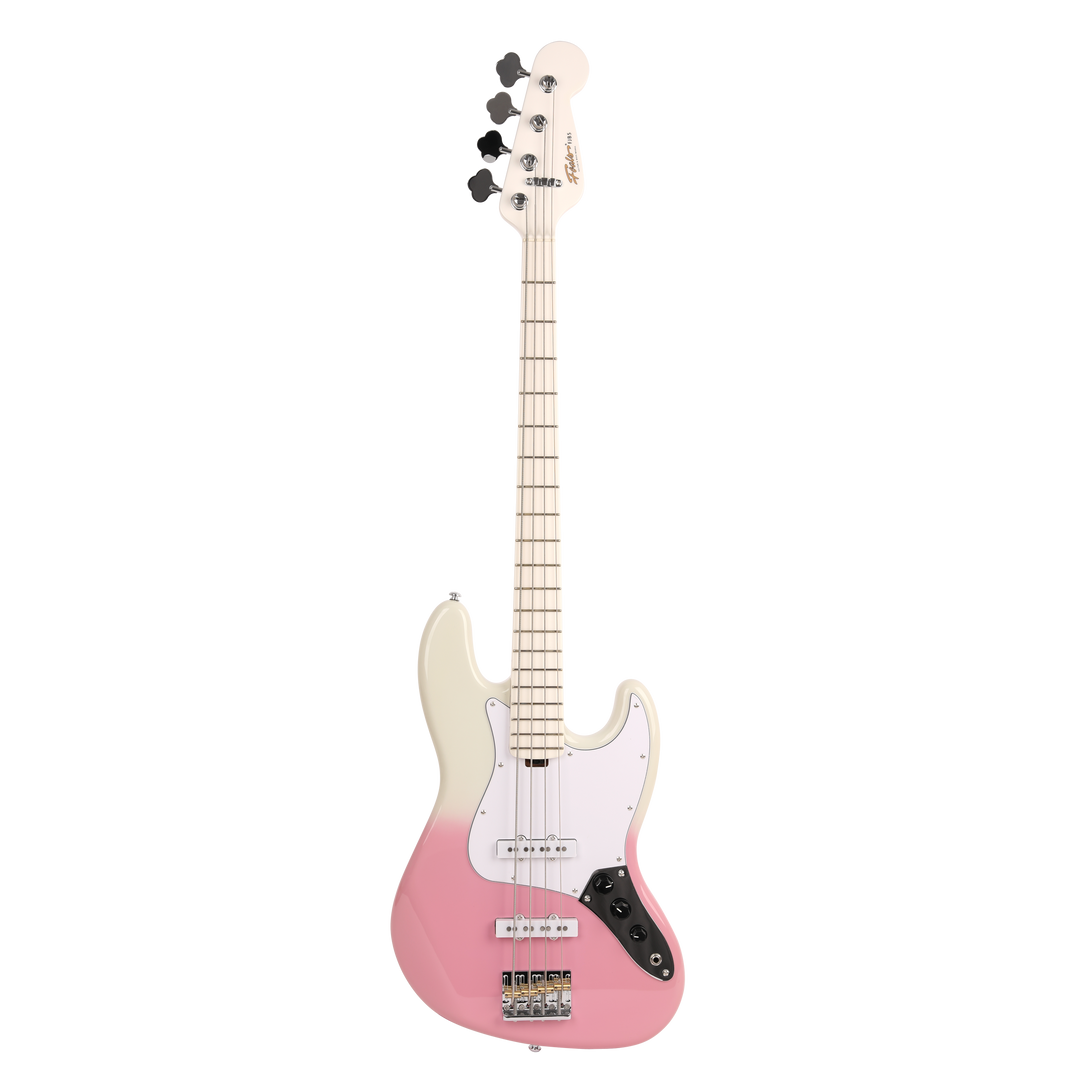 FOALS FJB5 Electric Bass Guitar | J-Style 4-String Bass for Beginners with Dream Bubble Gig Bag