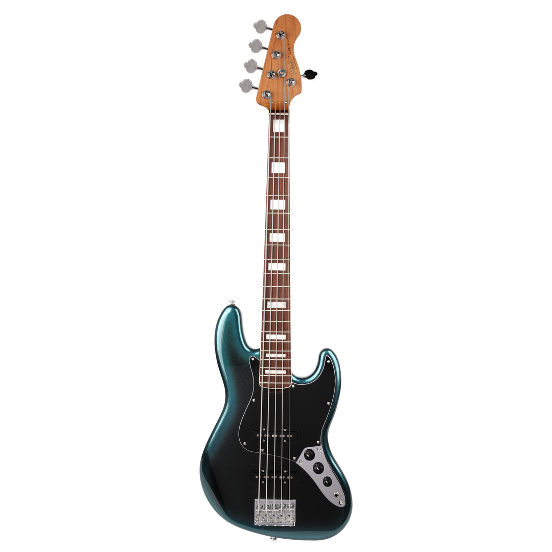 FOALS FJB6 エレクトリックベース | 初心者に最適 | Jスタイル 4弦/5弦ベース | 夢のようなバブルギターバッグ + デラックスアクセサリー