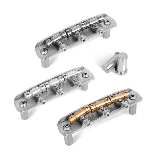 Foals F3 Jazzmaster/Jaguar Bridge – Titanium, Brass, or Aluminum Offset Guitar Bridge