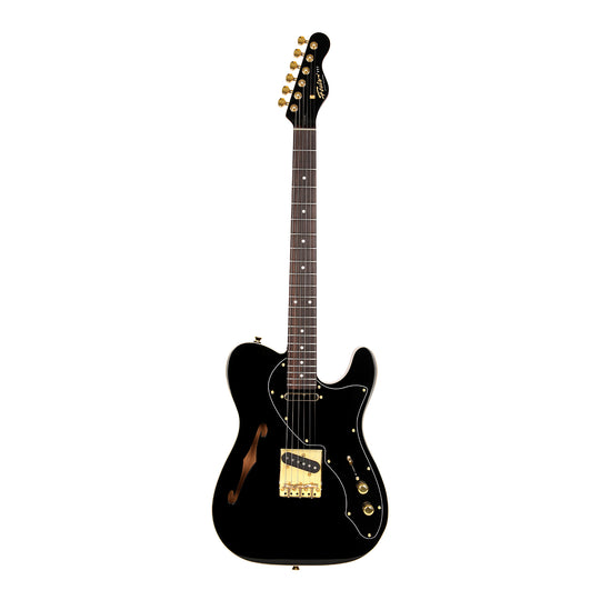 Foals FT7 T-Style Electric Guitar – 22 Fret Hollow Beginner to Pro Instrument with Vintage Tone & Locking Tuners