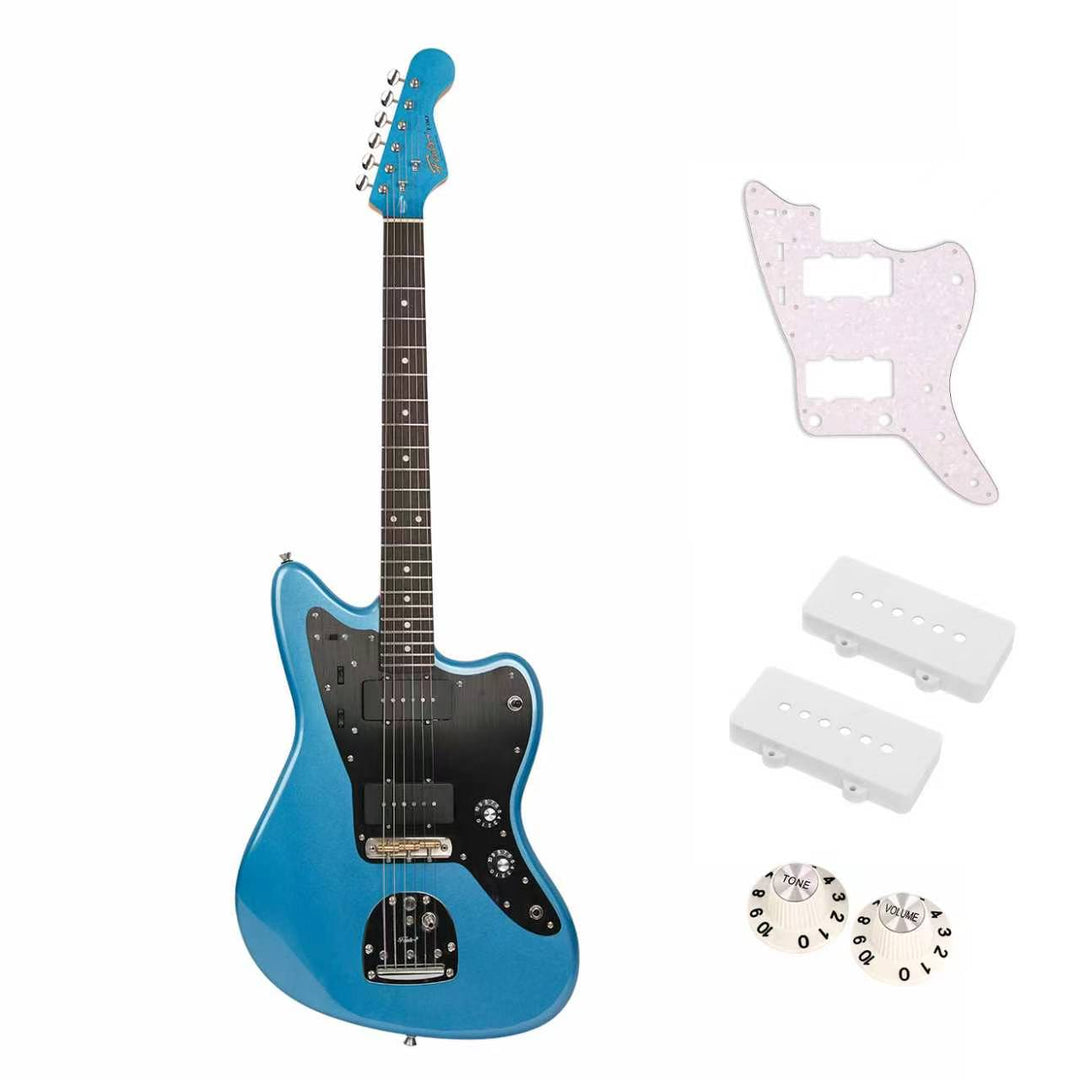 FOALS FJM7-MAX Offset Electric Guitar – Black Aluminum Pickguard | Autumn Special Edition
