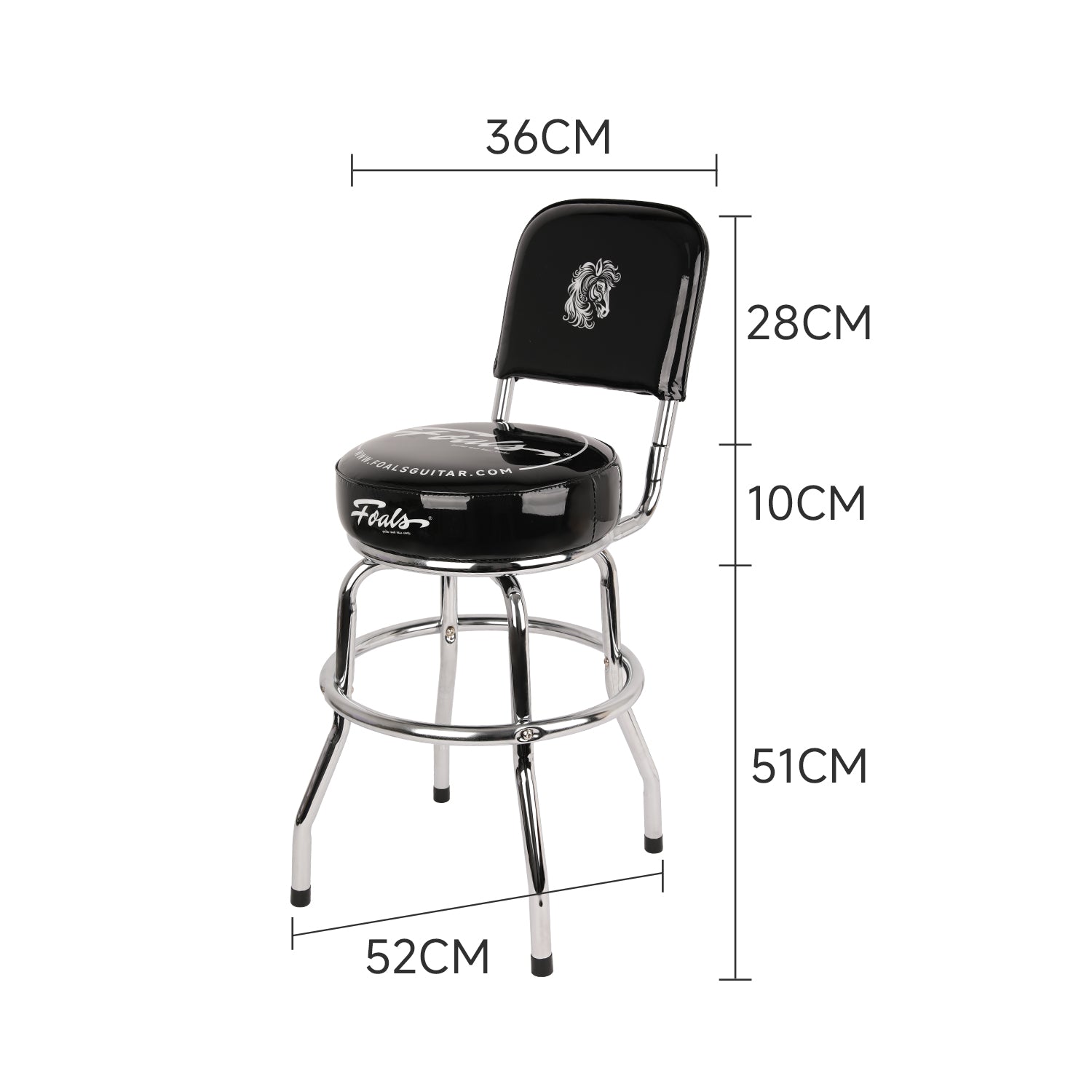 FOALS Adjustable Electric Guitar Stool Ergonomic Practice Chair